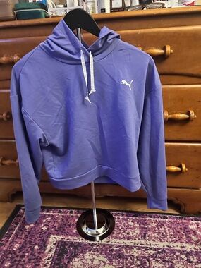 Puma women’s  Purple Hoodie with White Logo